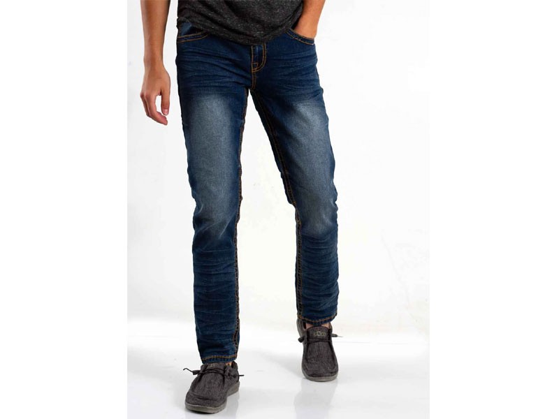 True Luck Jeans August Slim Fit Jeans For Men in Medium Wash