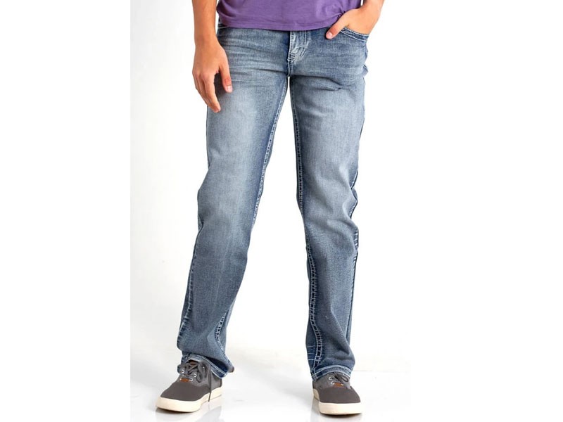 True Luck Jeans Lawton Straight Leg Jeans For Men In Full Blast