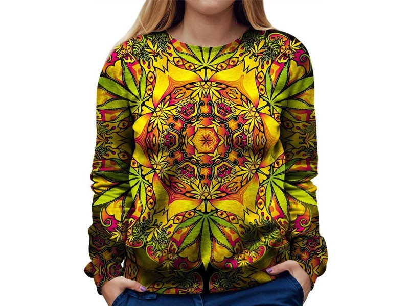Psychedelic Weed Women's Sweatshirt
