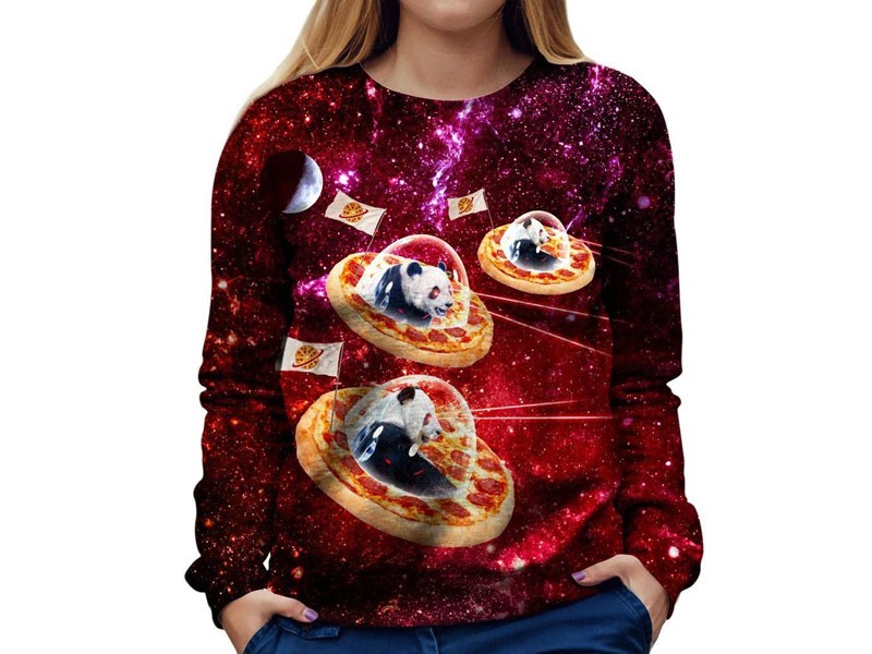 Alien Panda Women's Sweatshirt