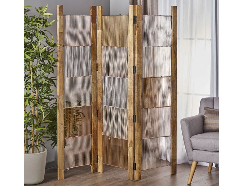 Malle Multi Colored Mango Wood Wall Divider