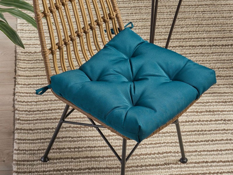 Sylvia Indoor Fabric Classic Tufted Chair Cushion Pad
