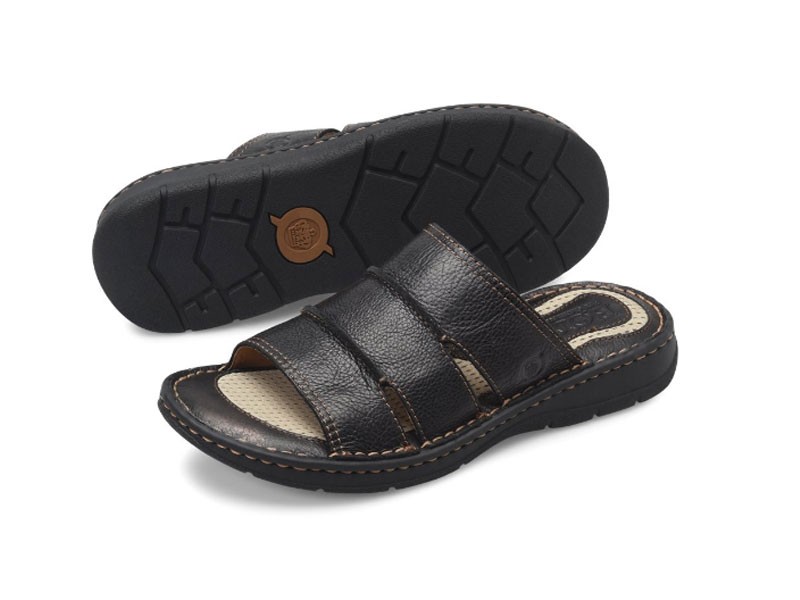 Born Weiser In Black Men's Sandals