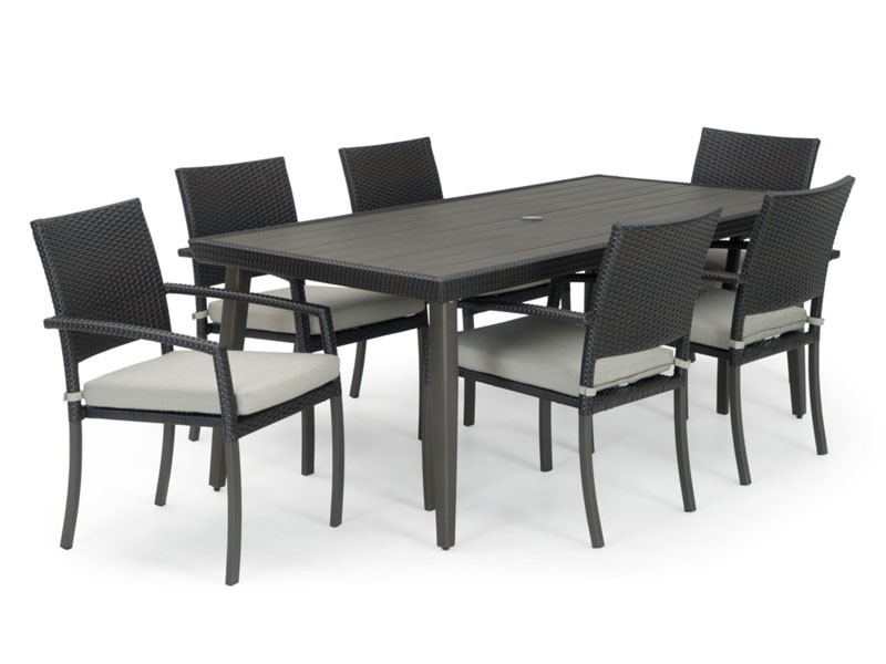 Portofino Casual 7 Piece Dining Set Dove Gray