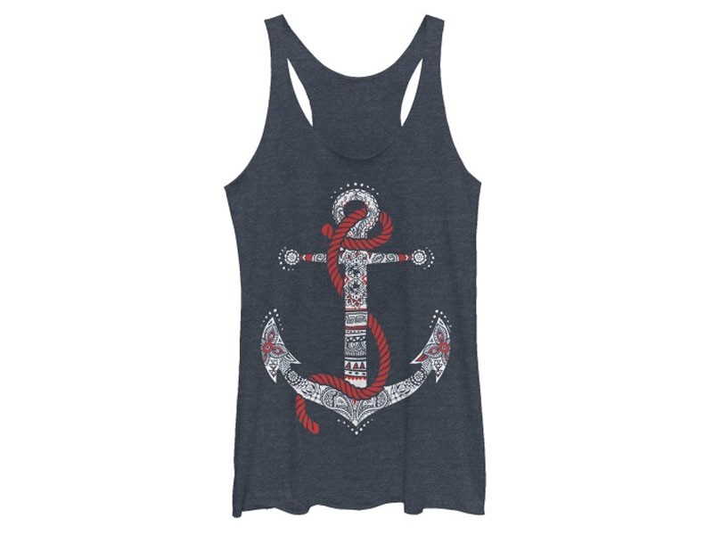 Women's Henna Anchor Tank Tops