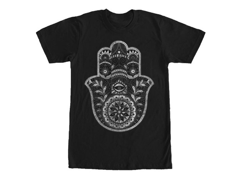 Women's Henna Hamsa Hand T-Shirt