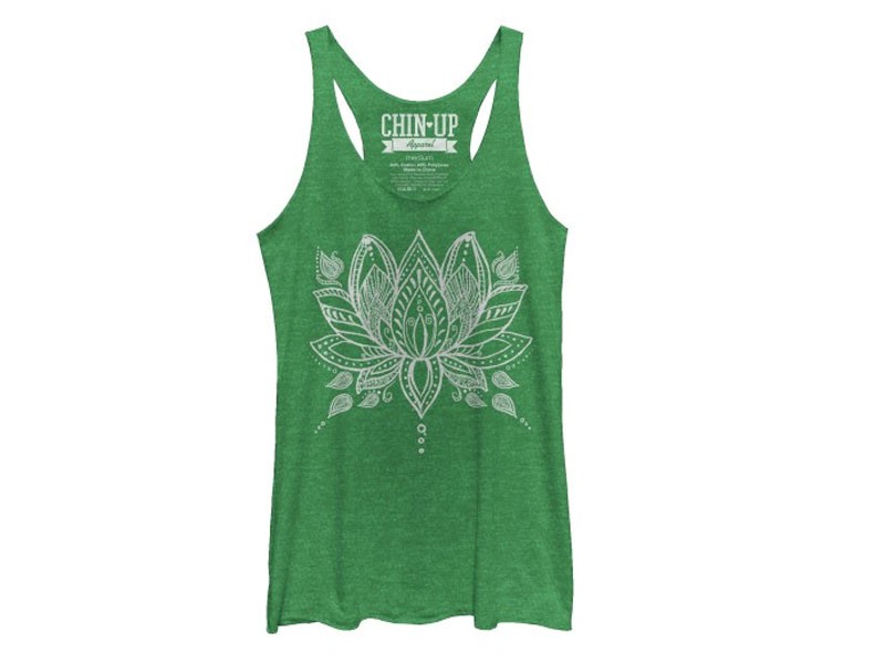 Women's Henna Lotus Flower Tank Top