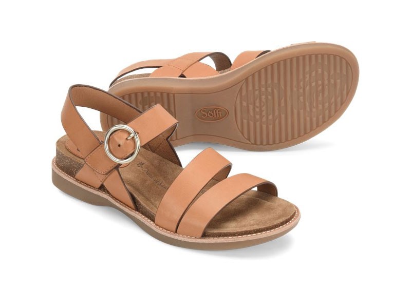 Sofft Women's Bradyn Luggage Flat Sandals