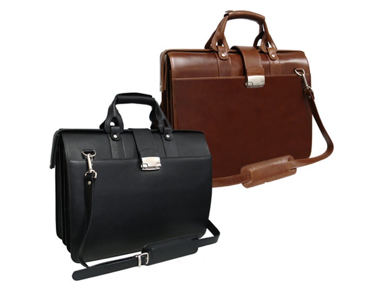 Amerileather Leather Doctor's Men's Carry Bag Black or Brown