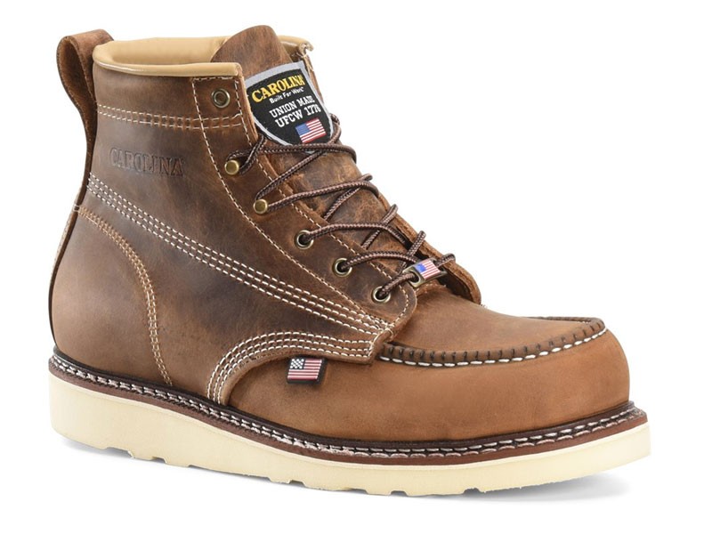 Men’s 6 Domestic Moc Toe Wedge Work Boot