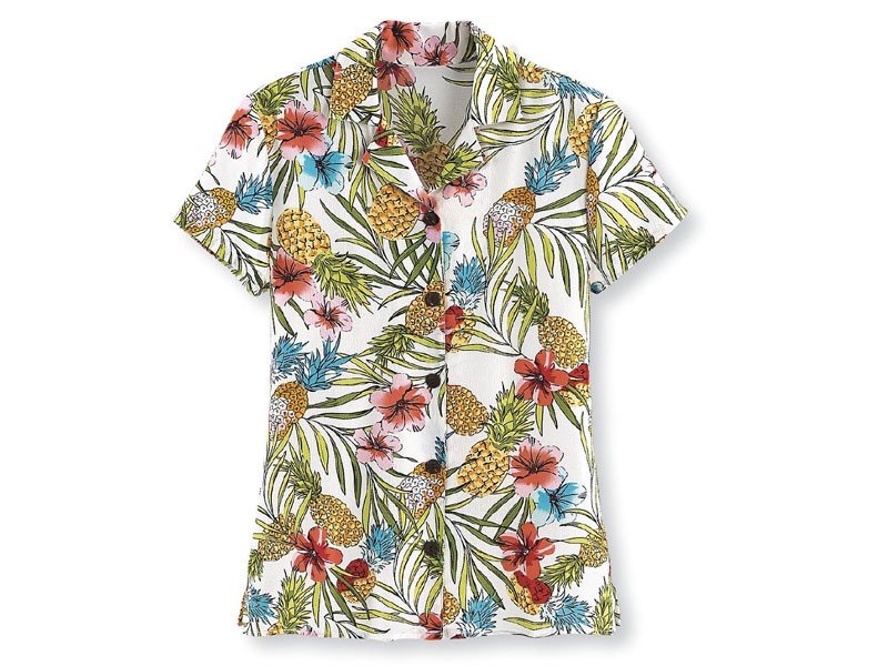 Tropical Pleasures Camp Shirt For Women