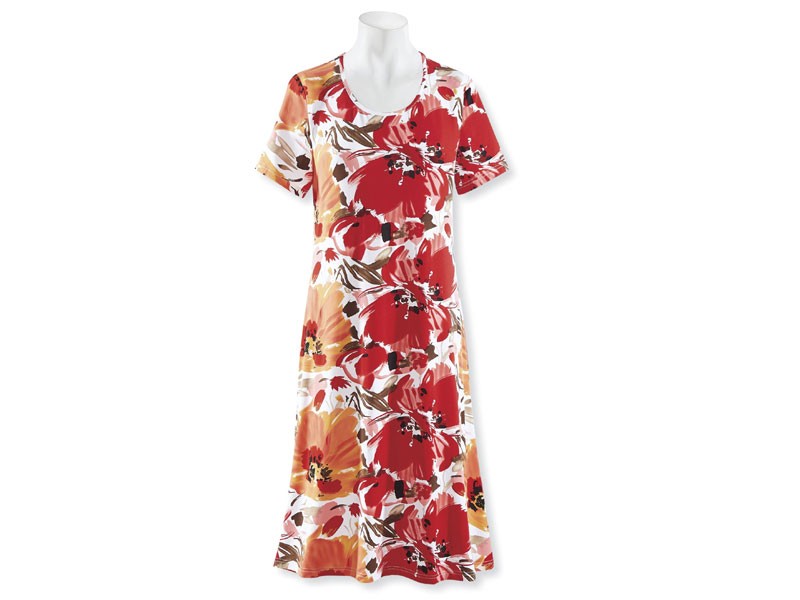 Blooming Poppies Dress For Women