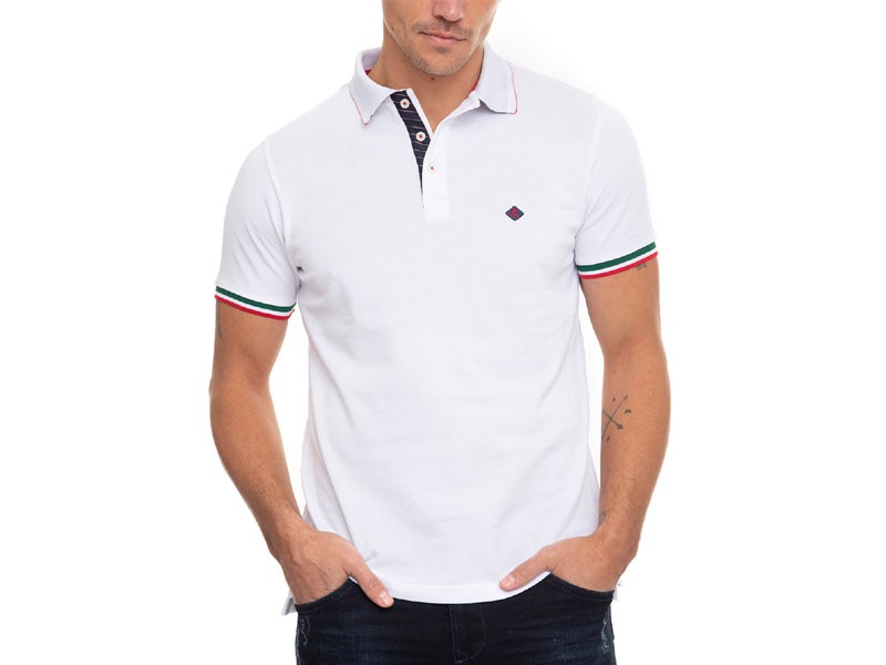 Men's Franco Short-Sleeve Polo Shirt White