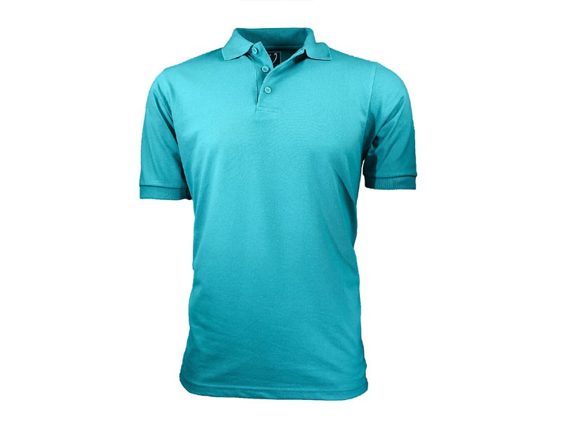 Pique Polo Aqua Shirt For Men