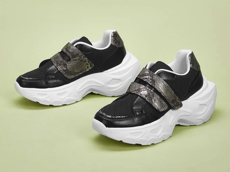 Women's Velcro Strap Chunky Sneakers