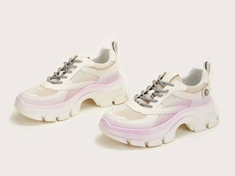 Lace-up Front Chunky Sneakers For Women