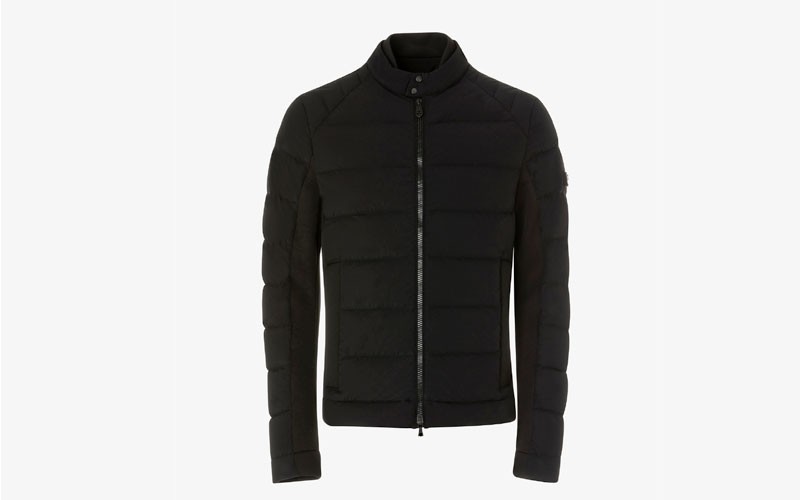 Nylon And Jersey Down Jacket