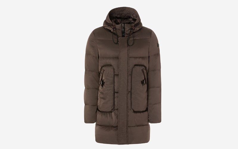 Down Jacket In Light Twill