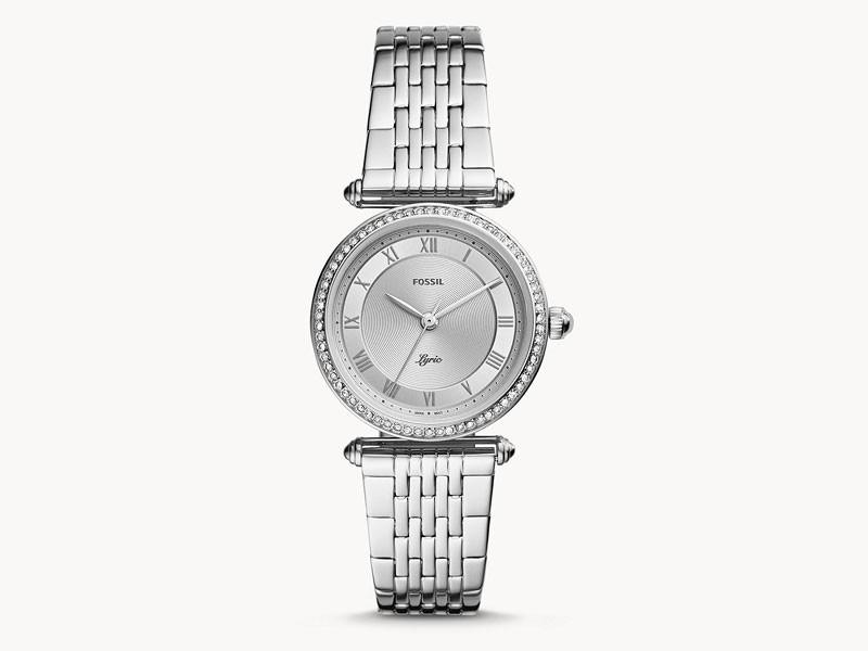 Lyric Three-Hand Stainless Steel Watch For Women