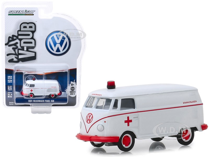 1964 Volkswagen Panel Van Ambulance White Model Car