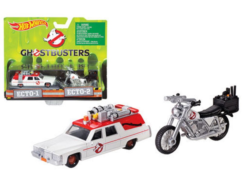 ECTO-1 1/64 Ambulance Car & ECTO-2 1/50 Model Bike And Car