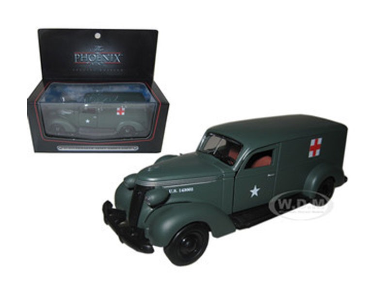1937 Studebaker Army Ambulance Van 1/43 Diecast Car Model by Phoenix Mint