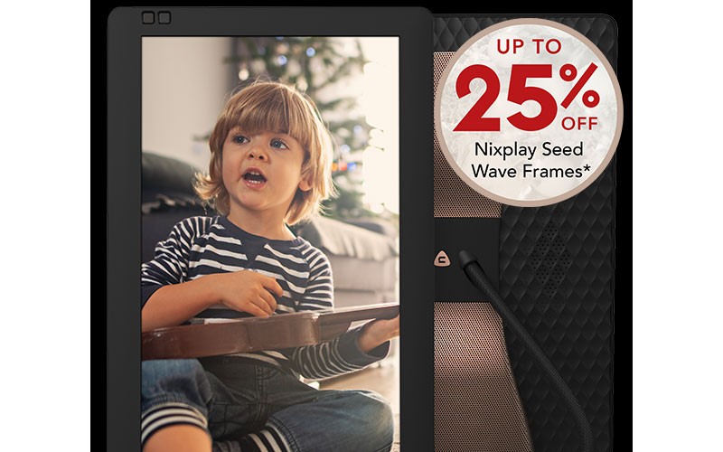 Nixplay Seed Wave 13 inch Widescreen (Wi-Fi)