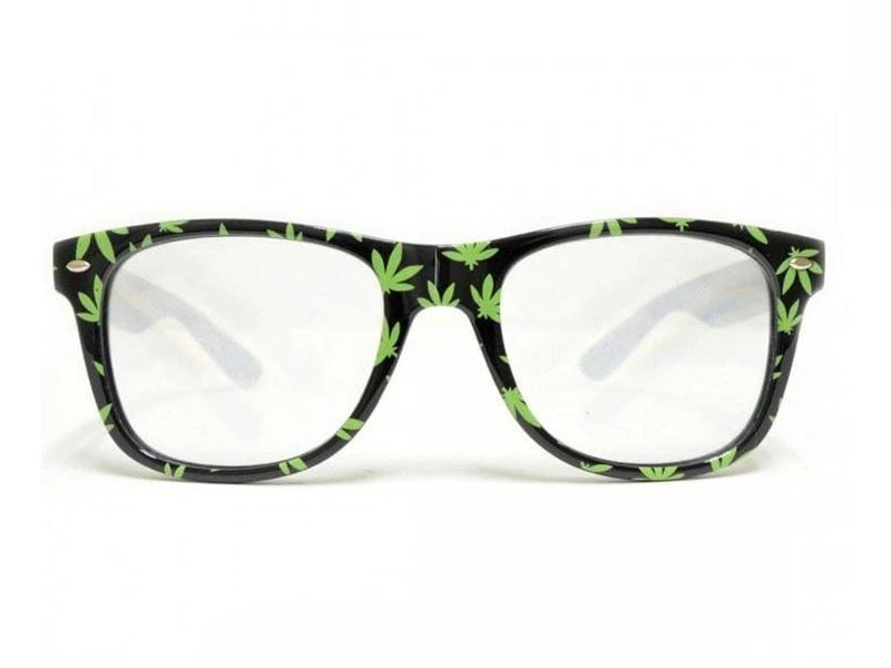 GloFX Pot Leaf Diffraction Glasses For Women