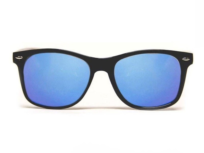 GloFX Diffraction Glasses Black Blue Mirror