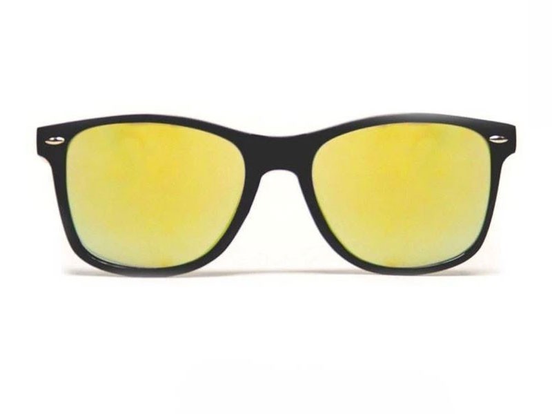 GloFX Diffraction Glasses Black Gold Mirror