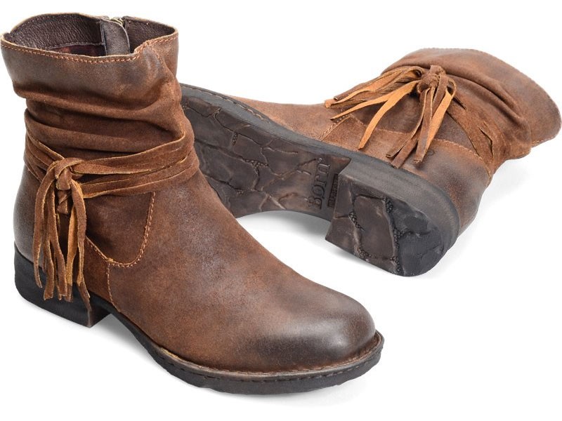 Women's Born Cross In Tobacco Distressed Boots