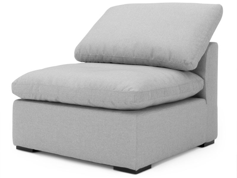 Aria Armless Chair Gray