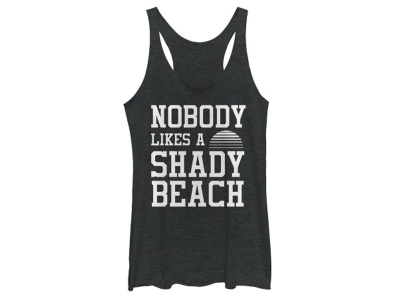 Womens Nobody Likes a Shady Beach Tank Top