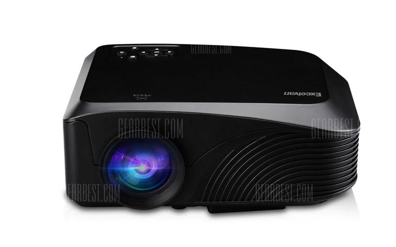 Excelvan Led - 4018 Portable 1200 Lumens Projector - Black Eu