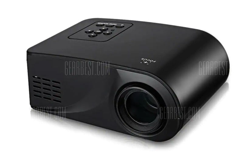 X6 Mini Portable Hd Lcd Projector - Black Eu Plug 