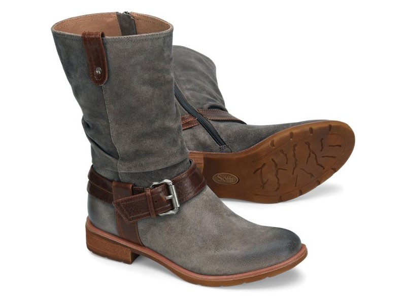 Sofft Women's Bostyn  Pietra-Grey-Bridle-Brown Boots