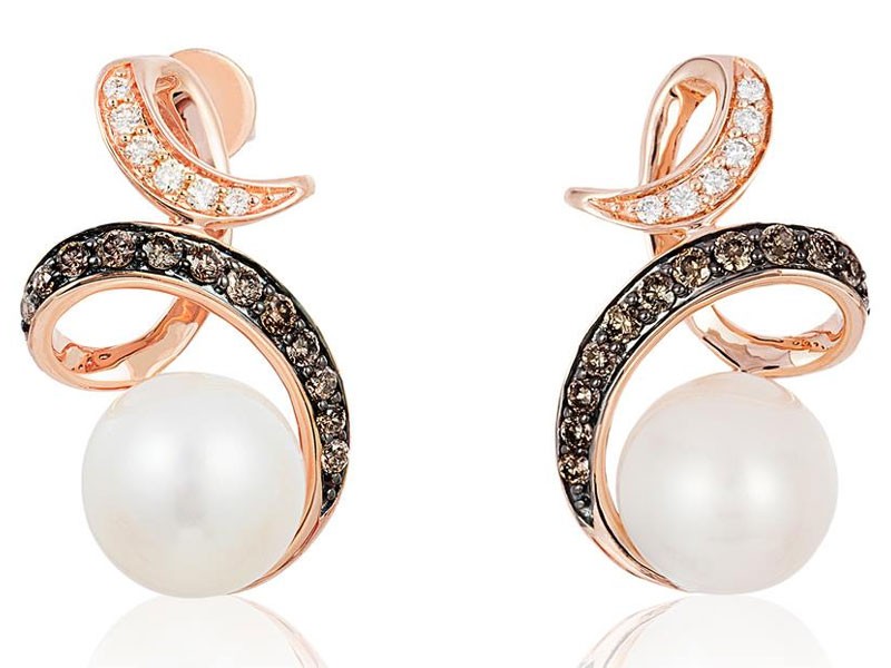 Women's Le Vian Vanilla Pearl Chocolatier Earrings