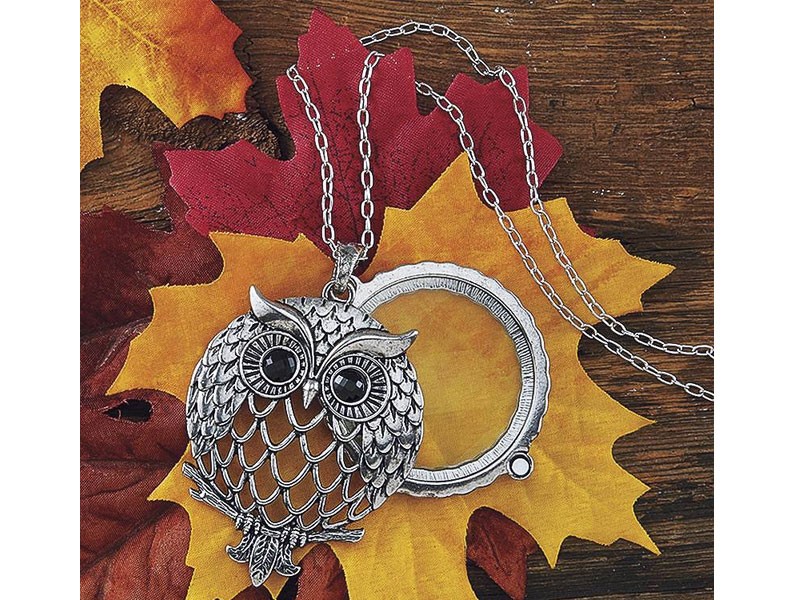 Owl Magnifier Necklace For Women