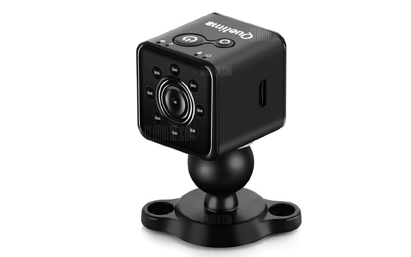 Quelima SQ13 Mini HD 1080P Car DVR DV Camera - Black