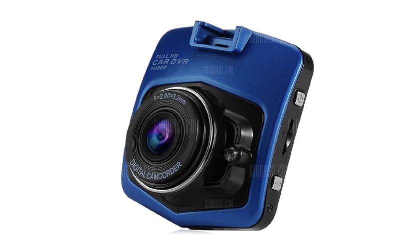 H400 HD Car Driving Recorder 170 Degree Lens / G-sensor - Blue 