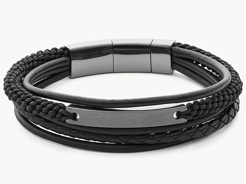 Vintage Casual Steel Multi-Strand Bracelet For Men