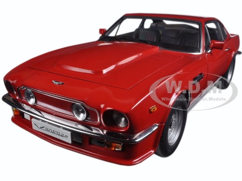 1985 Aston Martin V8 Vantage Suffolk Red 1/18 Diecast Model Car