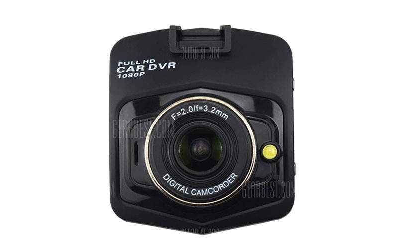 2.4 Inch 1080P Hd Car Dvr Camera 125 Degree Wide Angle Lens - Jet Black