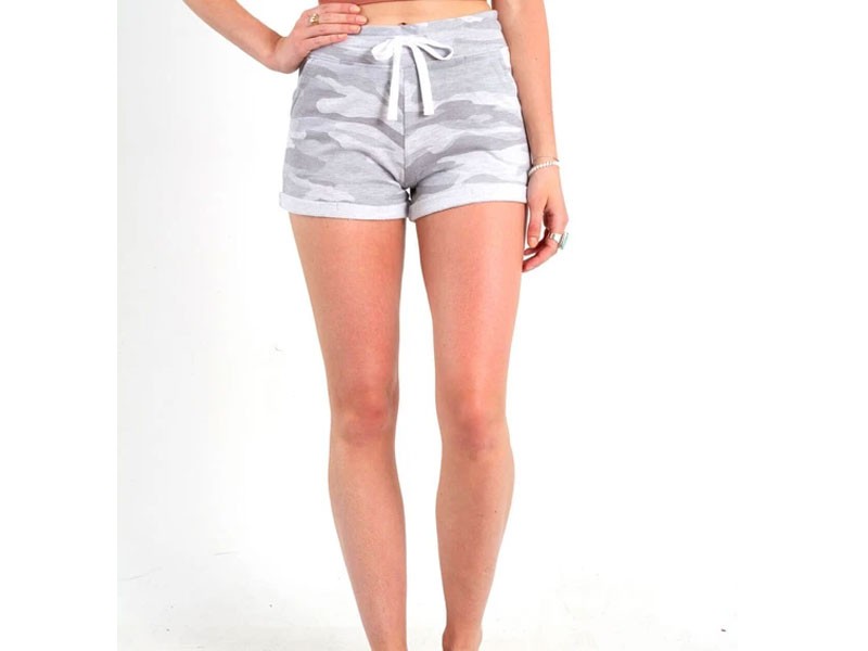 Women's Reflex French Terry Camo Shorts for Women in Gray