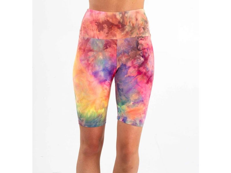 Tie Dye Biker Shorts in Multi For Women