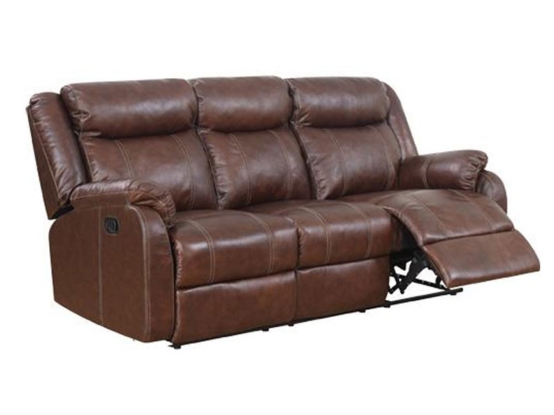 Global Furniture Salerno Top Grain Leather Reclining Sofa