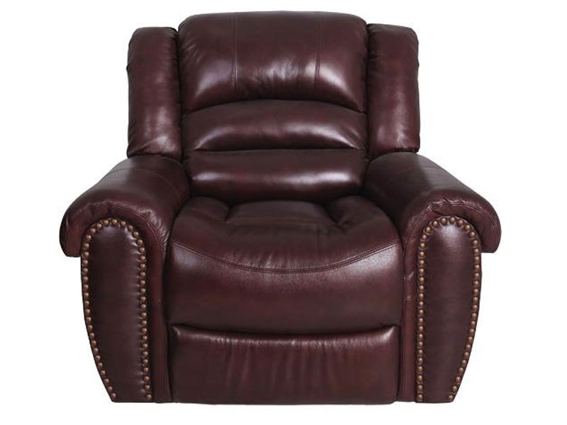 Leather Comfort Aspen Top Grain Leather Power Recliner Brown