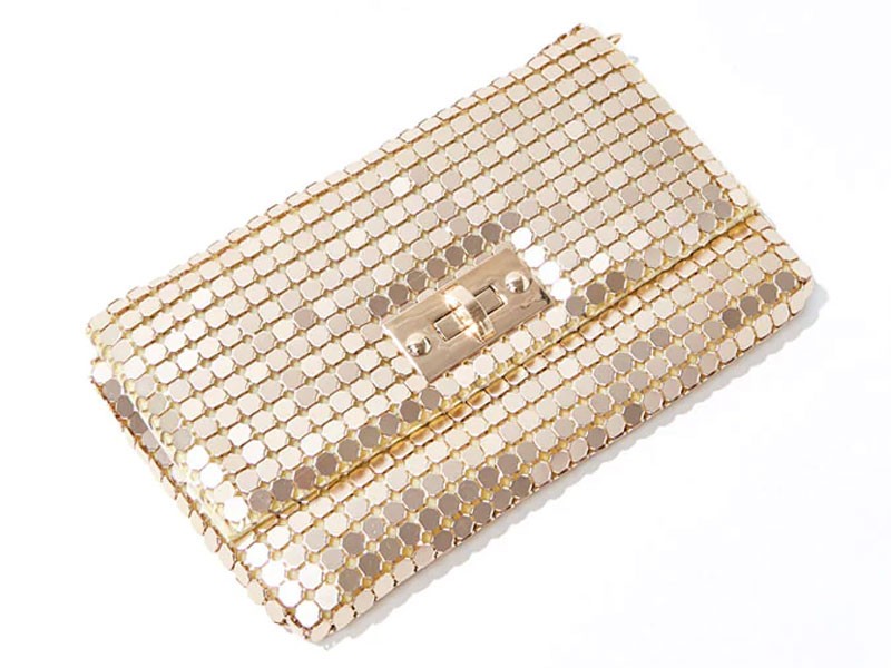 Metallic Plated Crossbody Bag For Women