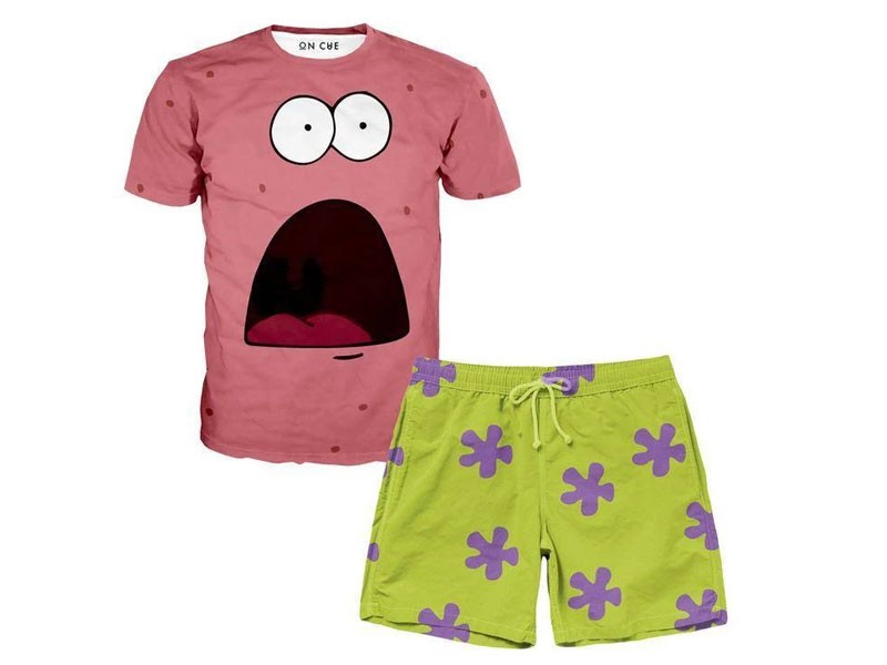 Patrick T-Shirt And Shorts Rave Outfit For Men
