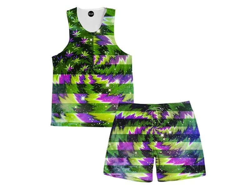 Men's American Bud Tank and Shorts Rave Outfit